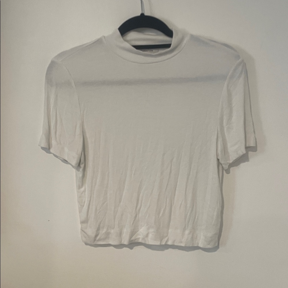 Babaton Classic White Short Sleeve Tee